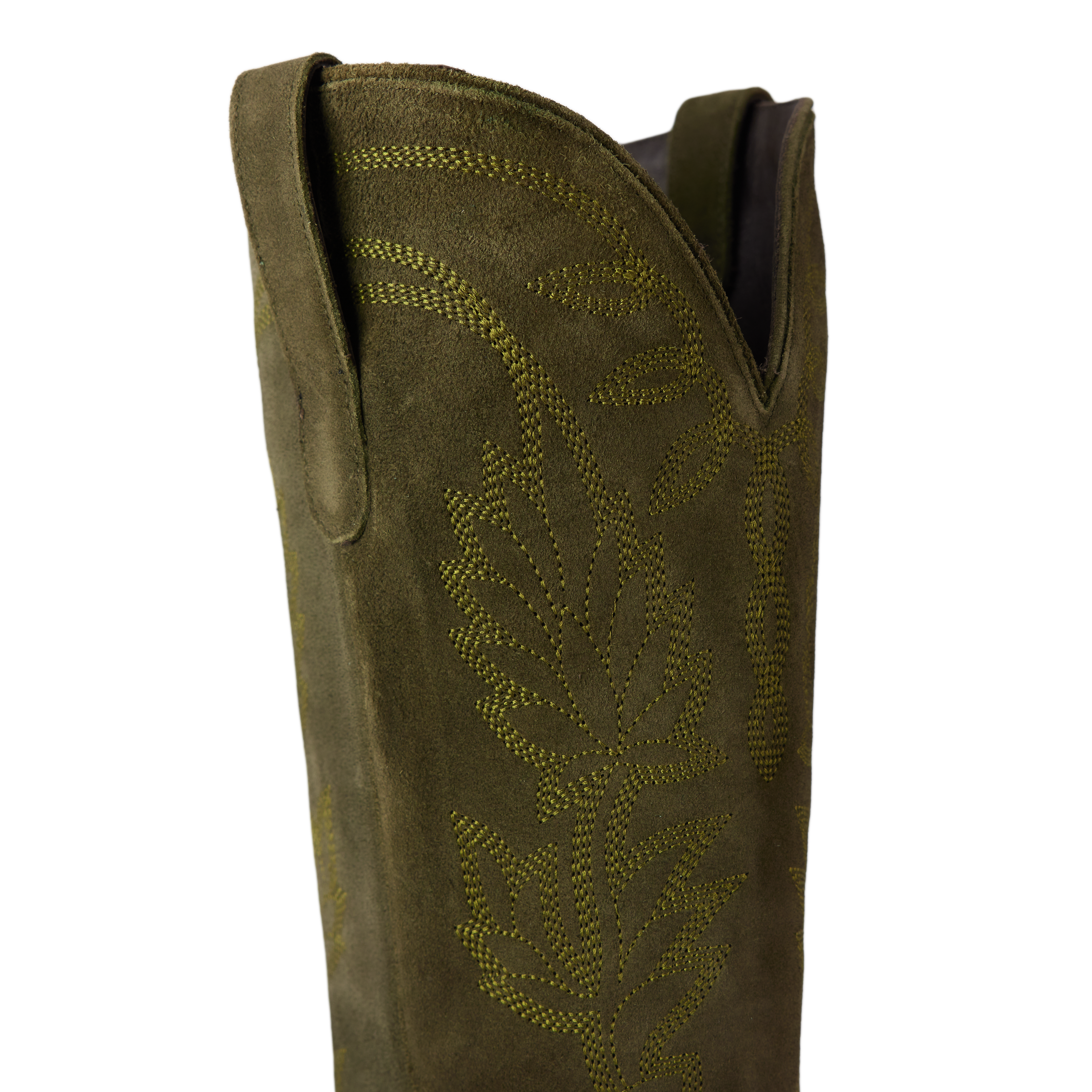 Lane Sandaga Knee High - Olive Suede