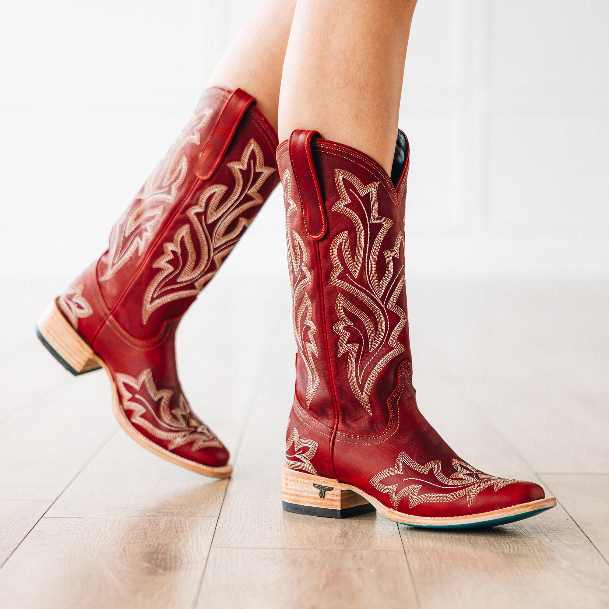 Lane Saratoga Square Boot - Smoldering Ruby