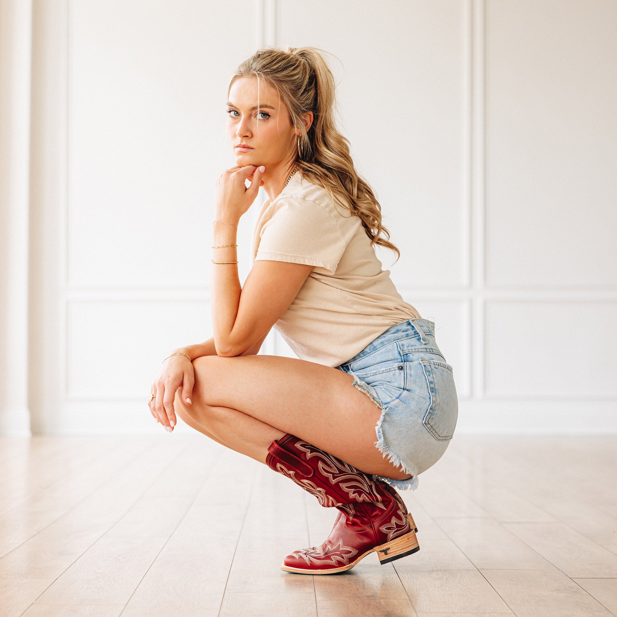 Lane Saratoga Square Boot - Smoldering Ruby