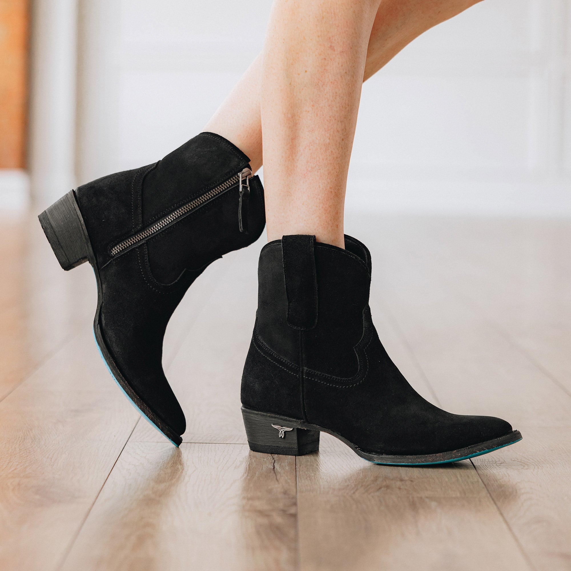 Lane Plain Jane Bootie - Soft Black Suede