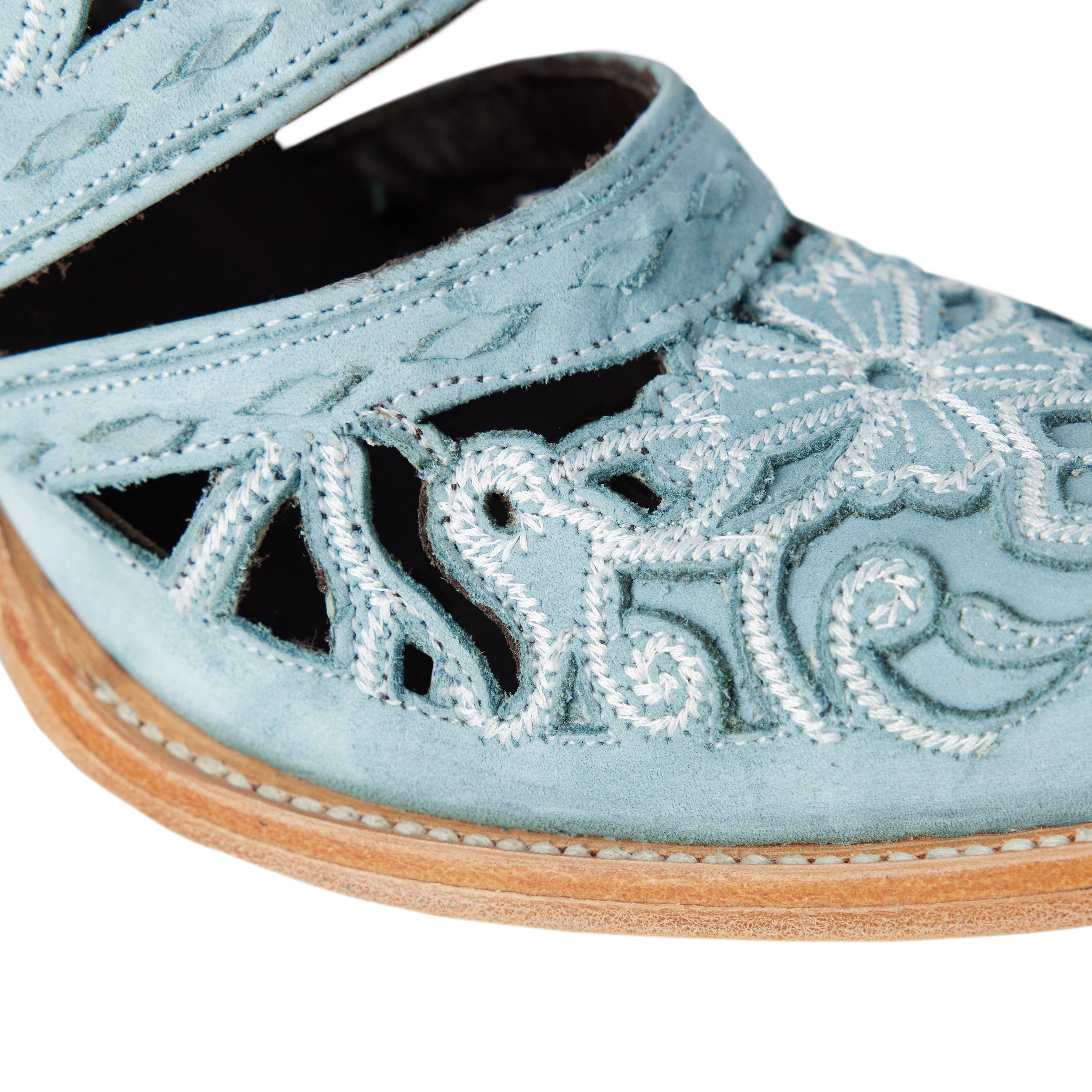 Lane Robin Cut Out Slingback Mule - Powder Blue