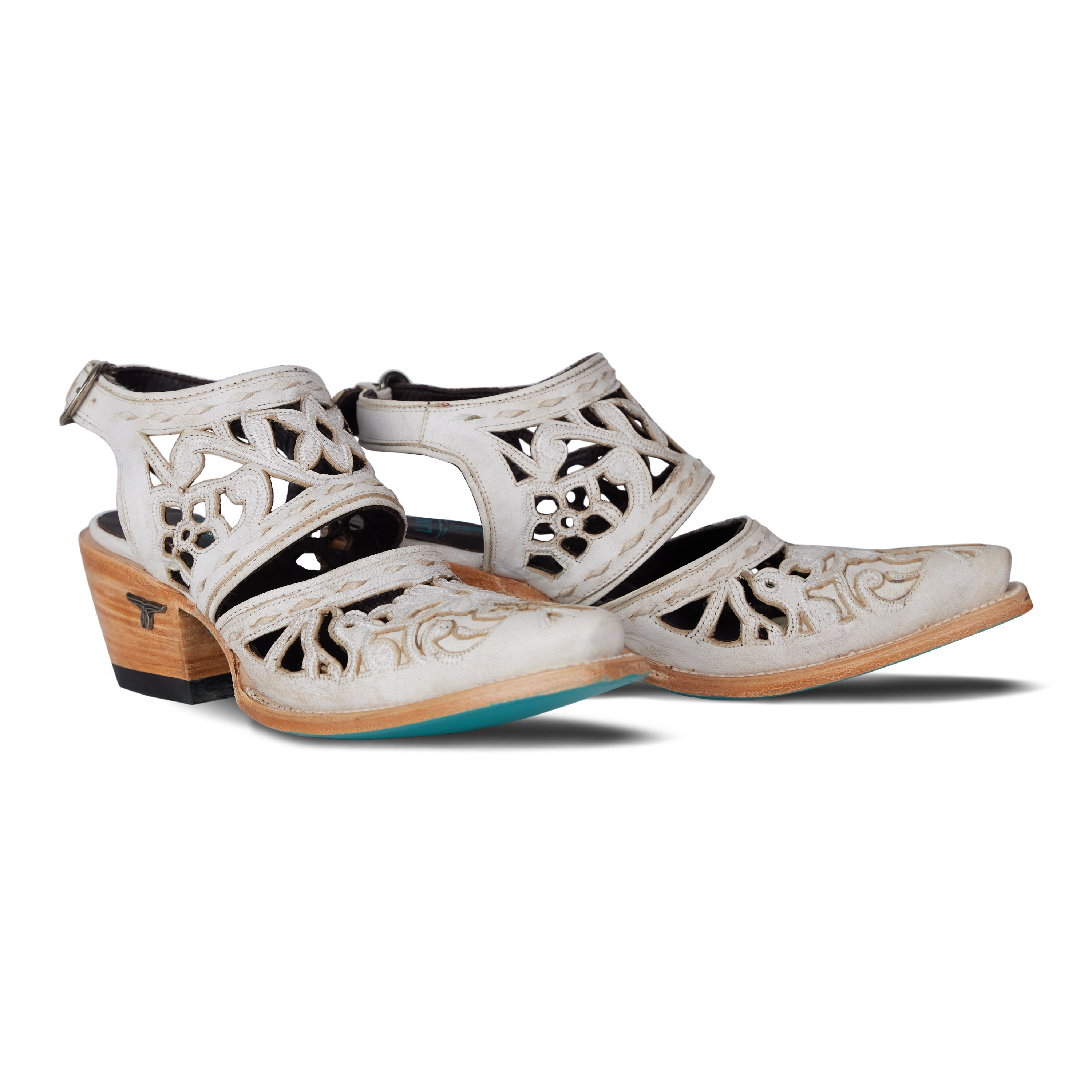 Lane Robin Cut Out Slingback Mule - Ceramic Crackle