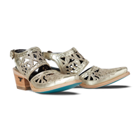 Lane Robin Cut Out Slingback Mule - Champagne Metallic