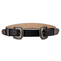 Lane 1.5 Woven Belt with Double Buckle - Rattle Black