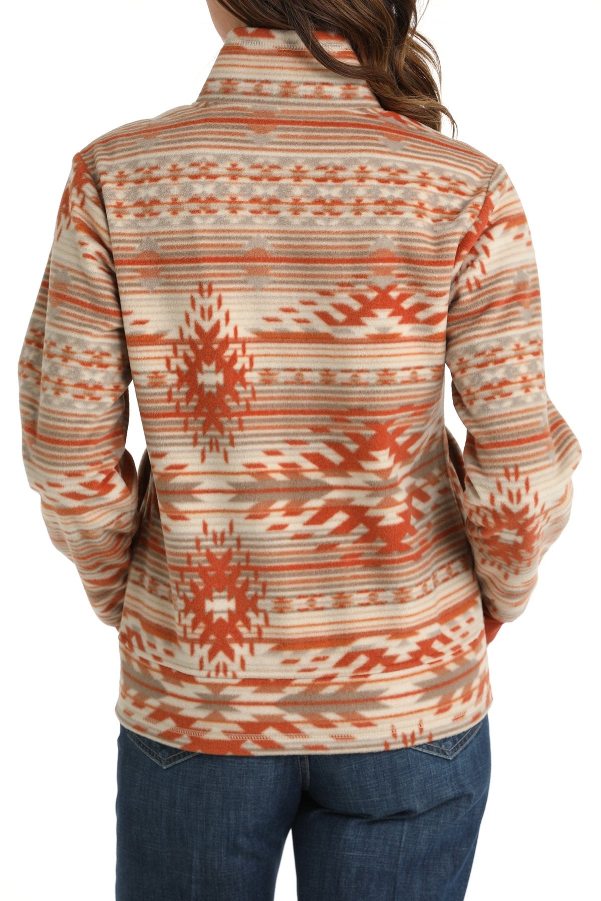 CINCH LADIES PRINT FLEECE JACKET - MULTI