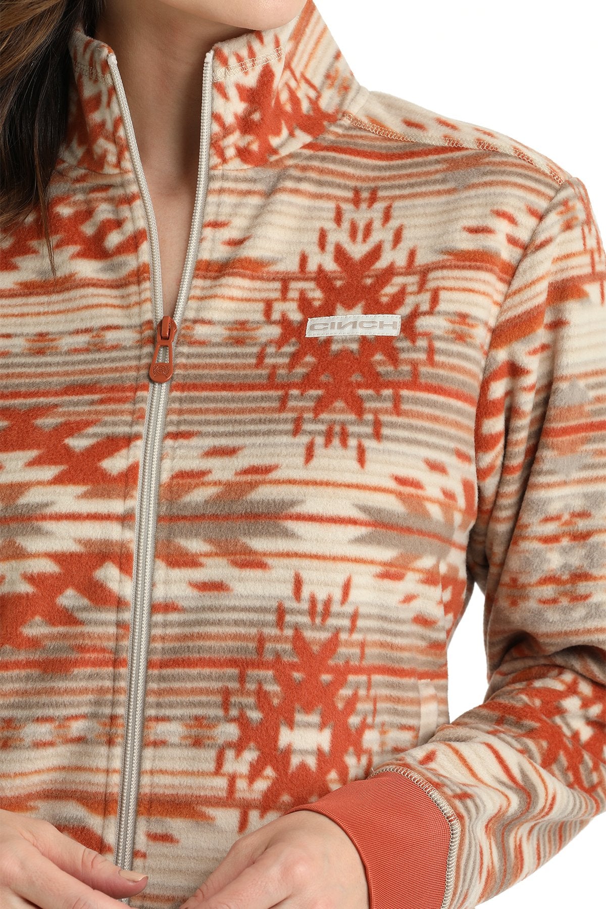 CINCH LADIES PRINT FLEECE JACKET - MULTI