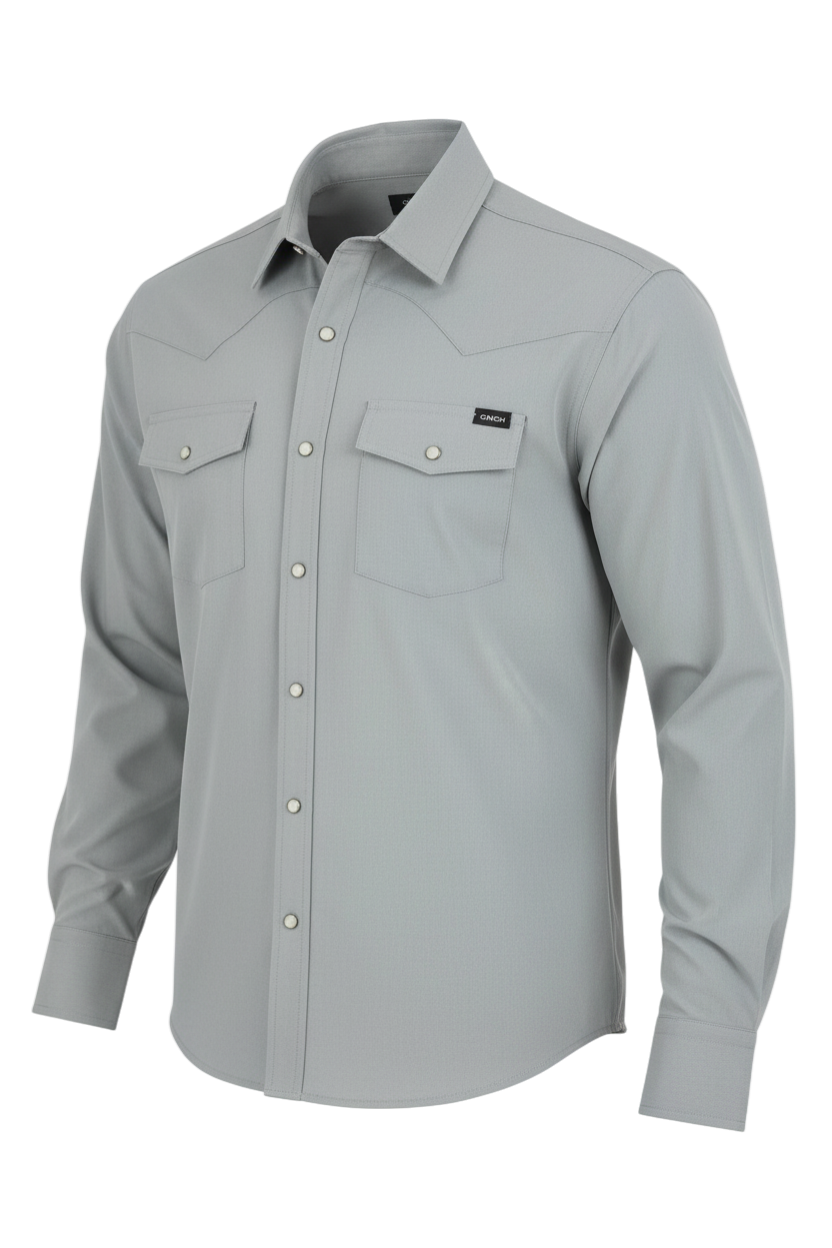 CINCH MENS CAMP SHIRT - GRAY
