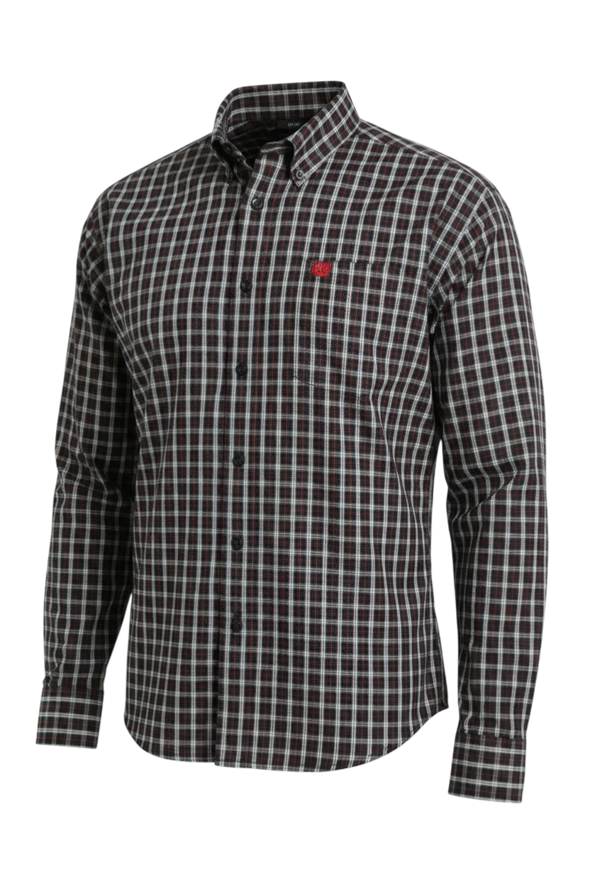 CINCH MEN'S PLAID SHIRT - BLACK**FINAL SALE**