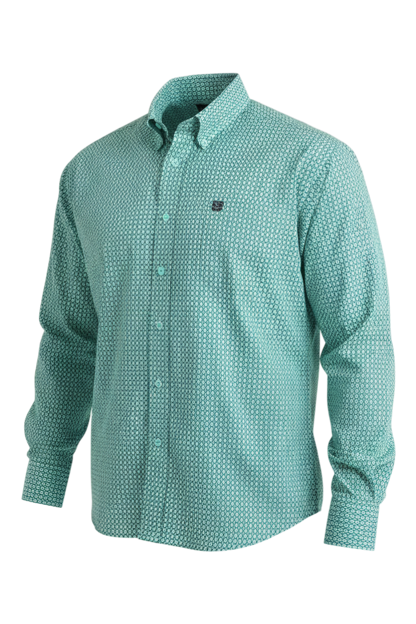 CINCH MEN'S PRINT SHIRT - BLUE