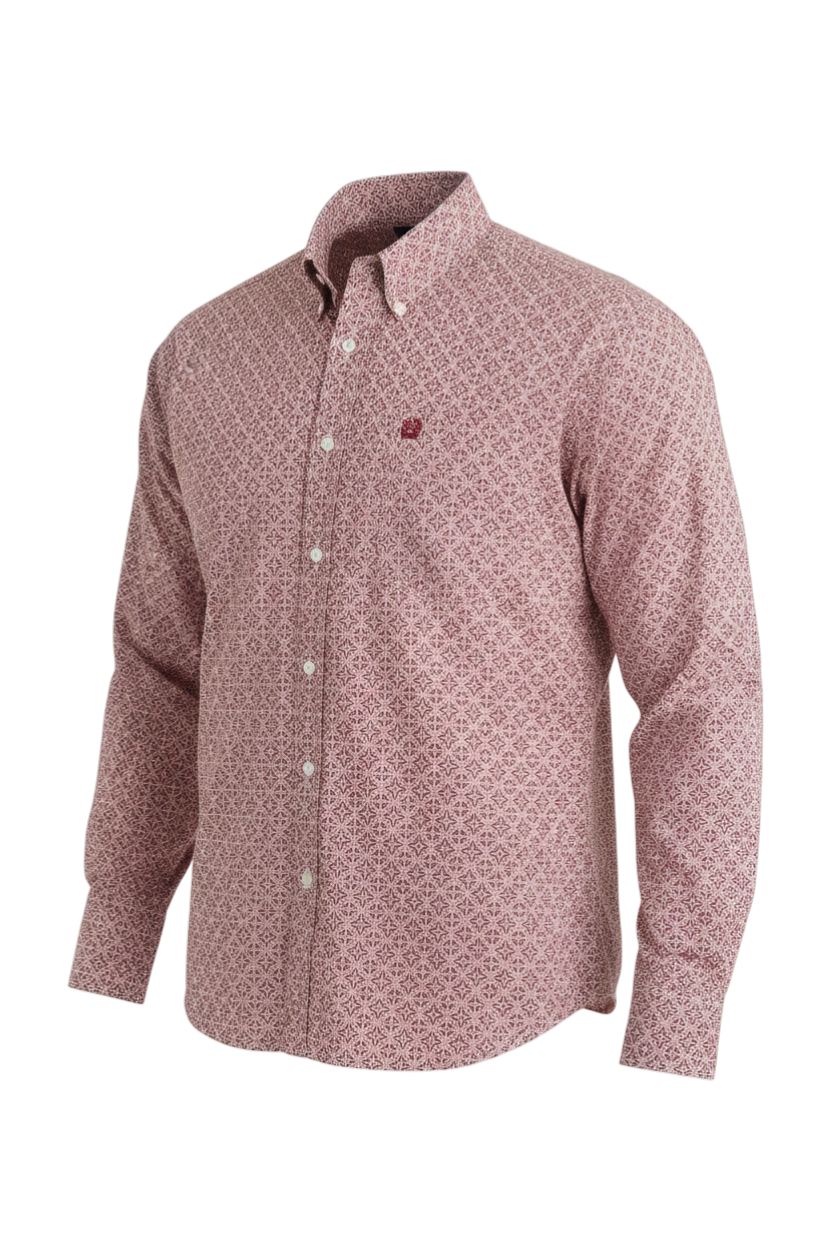 CINCH MENS PRINT SHIRT - RED