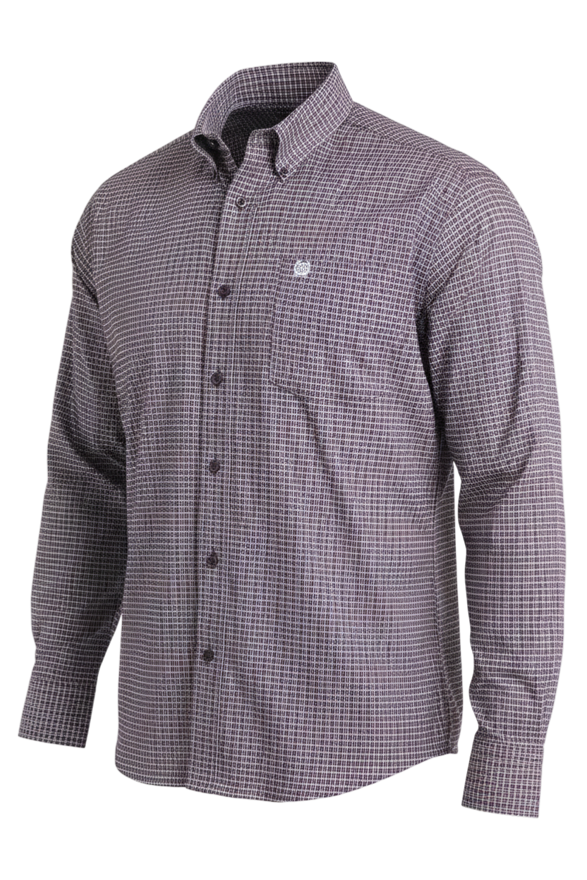 CINCH MEN'S PRINT SHIRT - PURPLE
