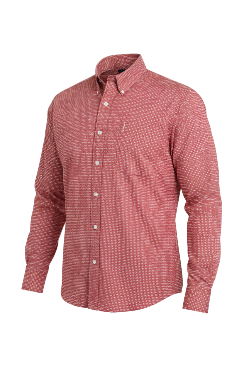 CINCH MEN'S PRINT MODERN SHIRT - RED**FINAL SALE**