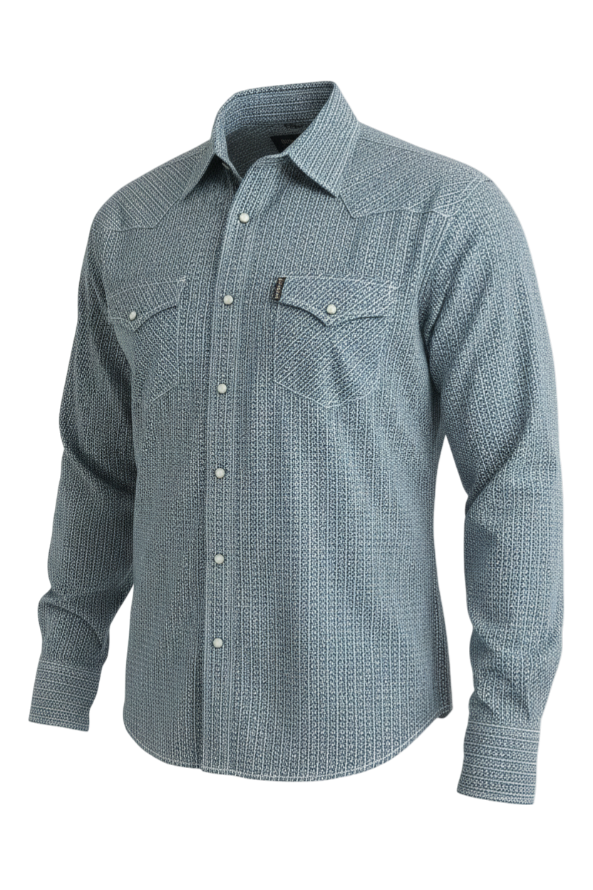 CINCH MENS WESTERN PRINT - BLUE