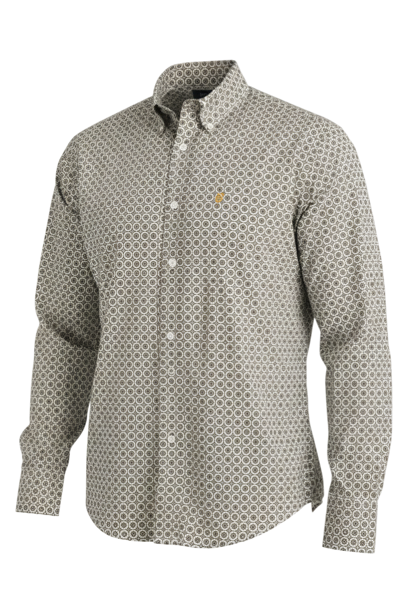 CINCH MENS LONG SLEEVE PRINT MODERN SHIRT - MULTI