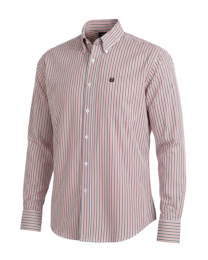 CINCH MENS STRIPE SHIRT - WHITE
