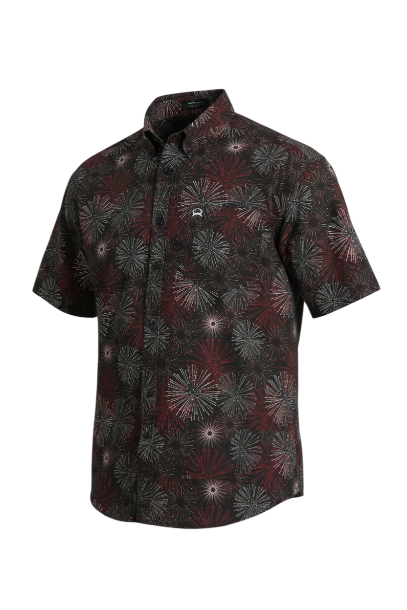 CINCH MEN'S PRINT SHIRT - BLACK**FINAL SALE**