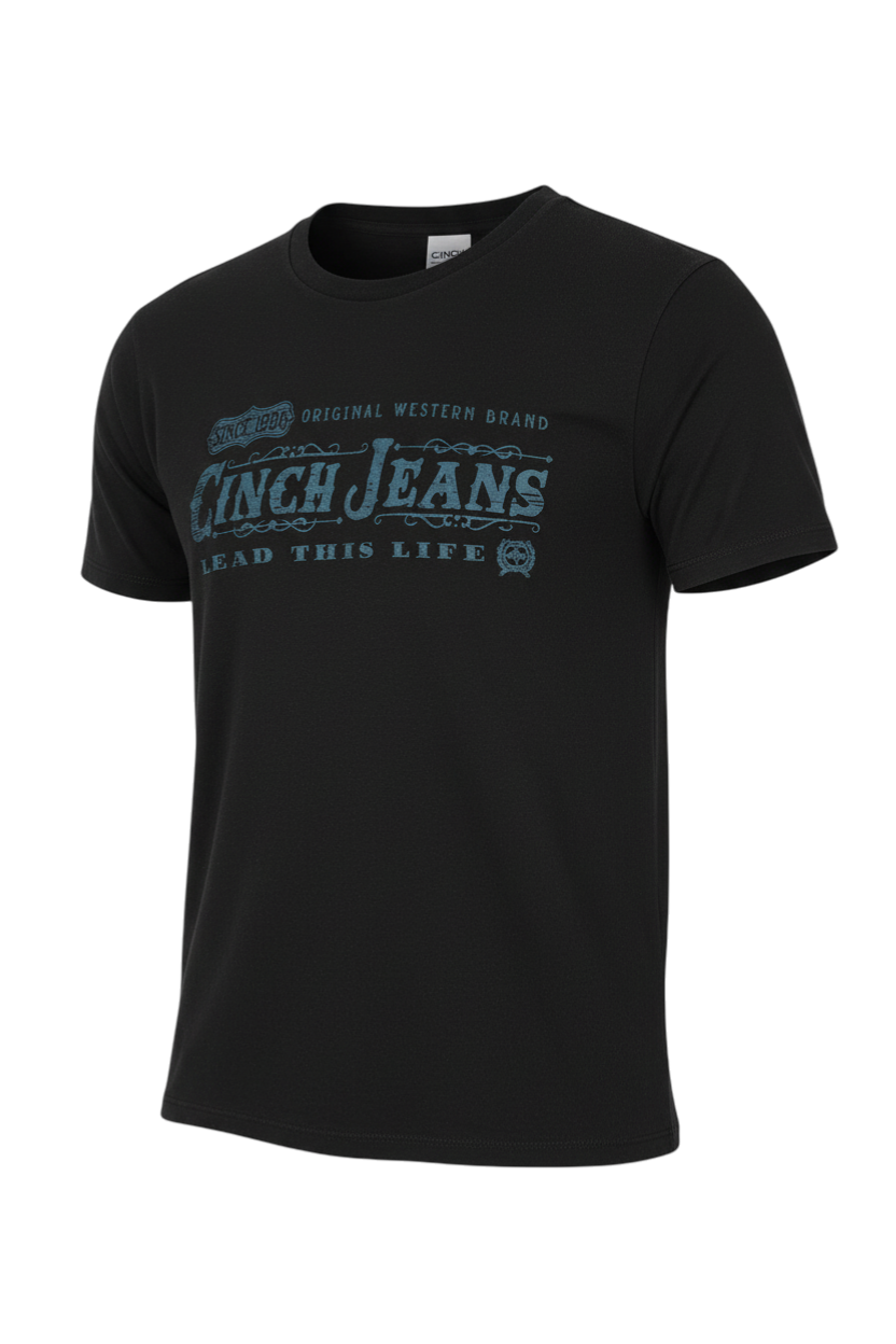 CINCH MENS T-SHIRT - BLACK