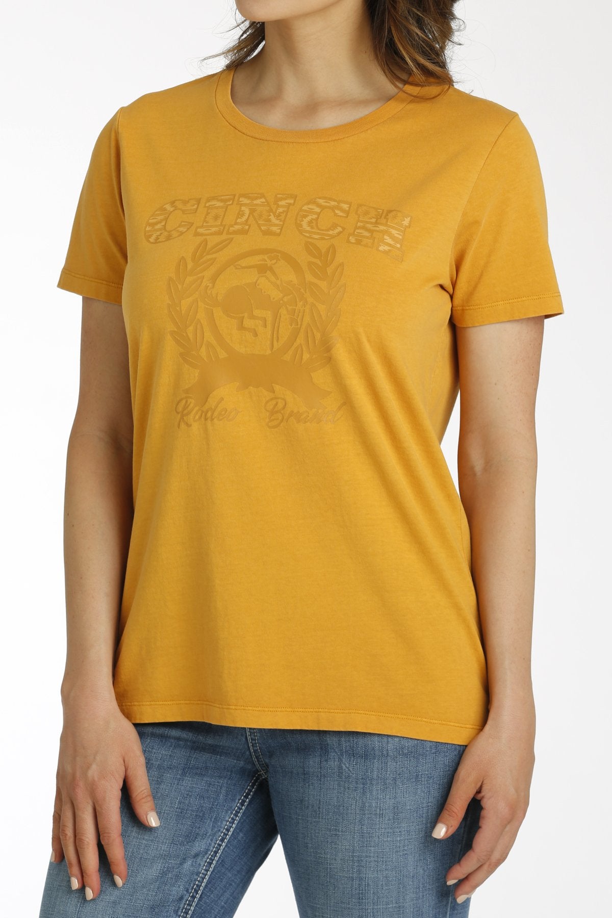 CINCH LADIES GRAPHIC T-SHIRT - GOLD