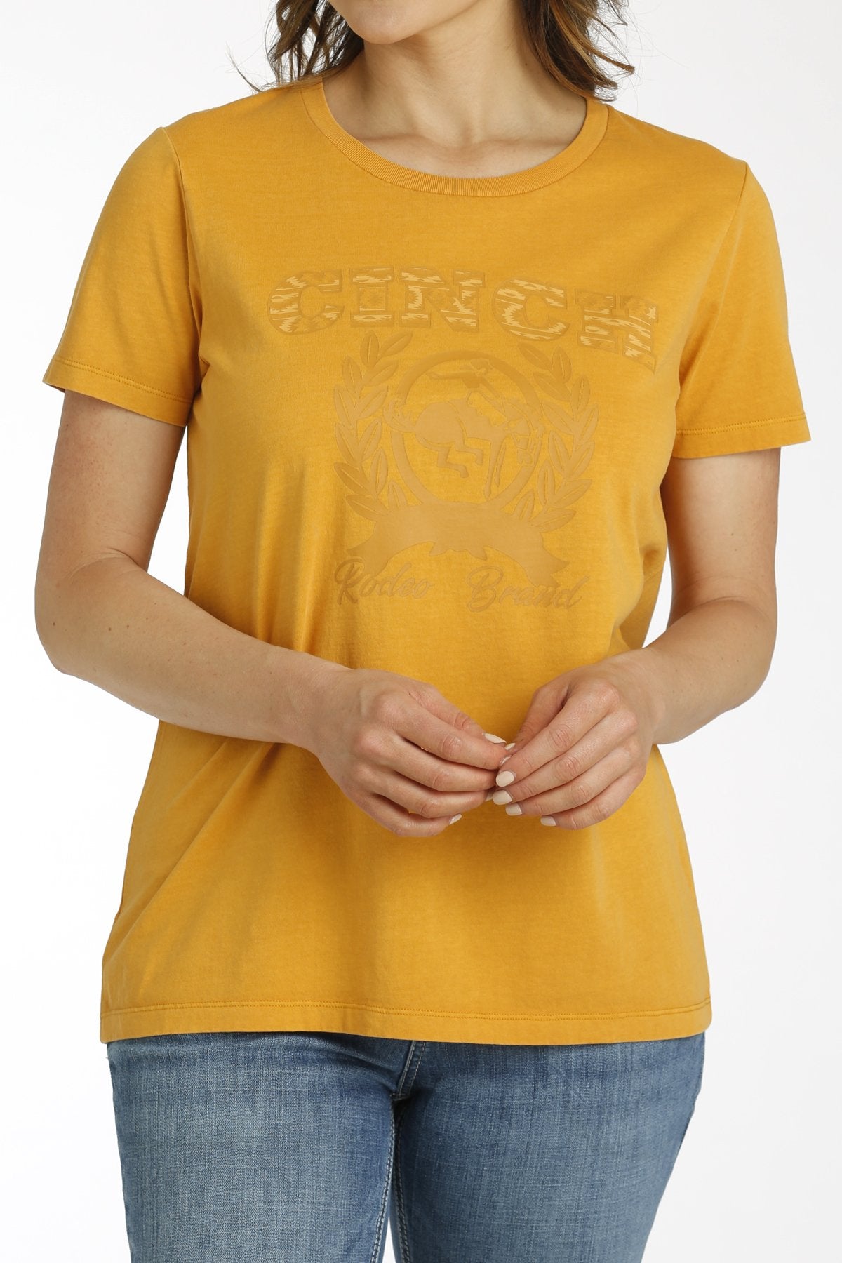 CINCH LADIES GRAPHIC T-SHIRT - GOLD
