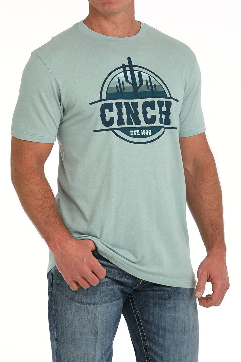 CINCH MEN'S GRAPHIC T-SHIRT - GREEN