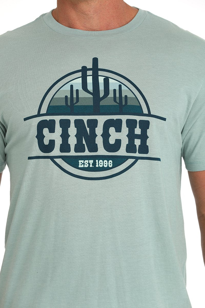 CINCH MEN'S GRAPHIC T-SHIRT - GREEN