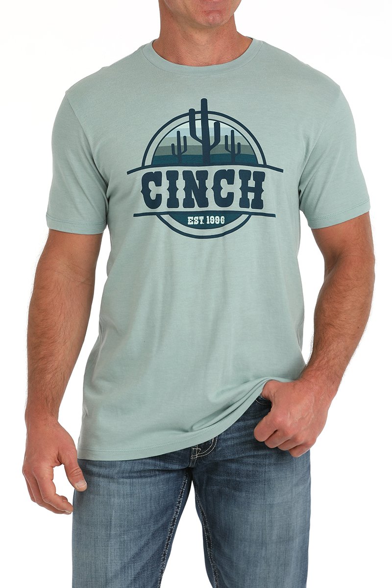CINCH MEN'S GRAPHIC T-SHIRT - GREEN