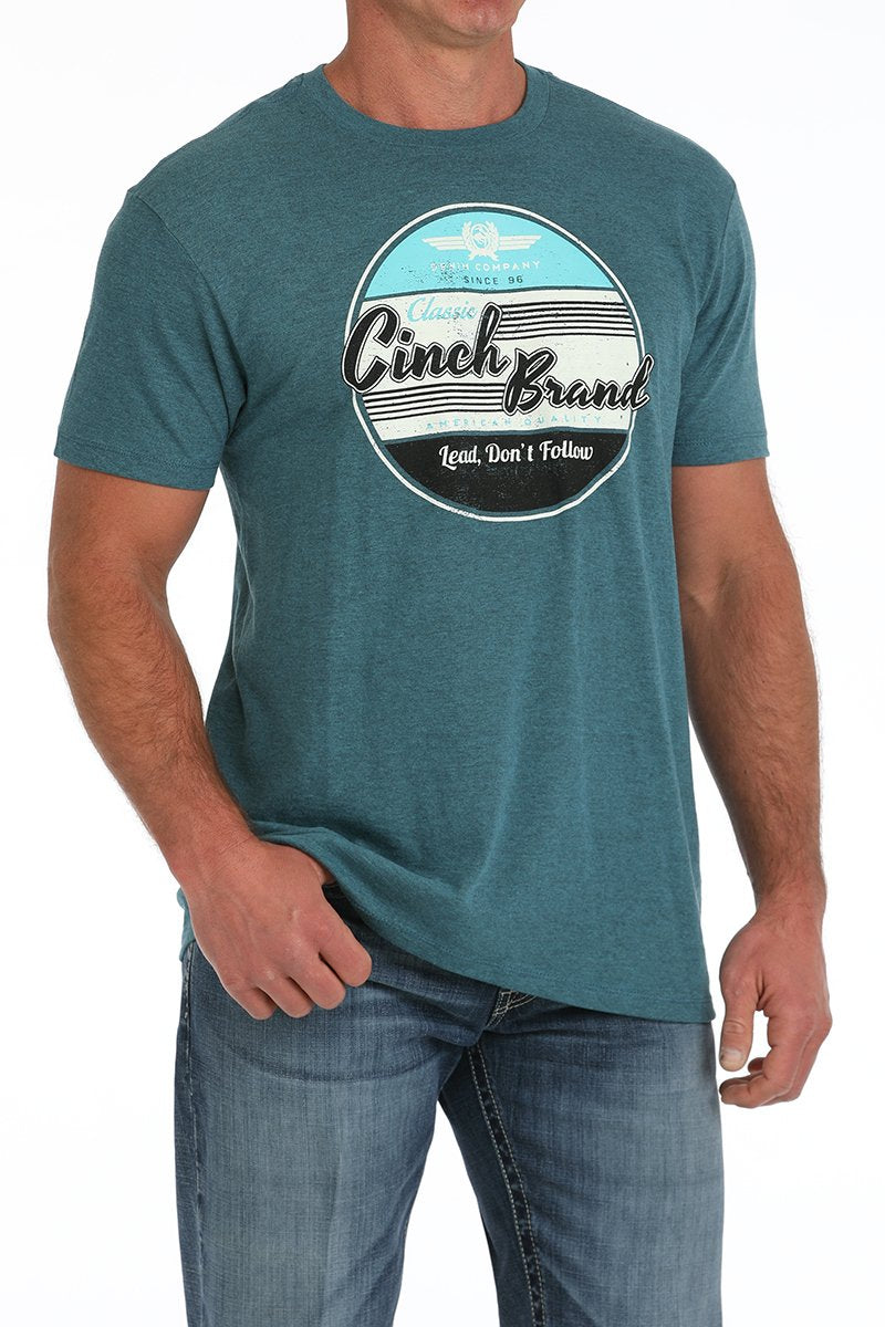 CINCH MEN'S GRAPHIC T-SHIRT - BLUE