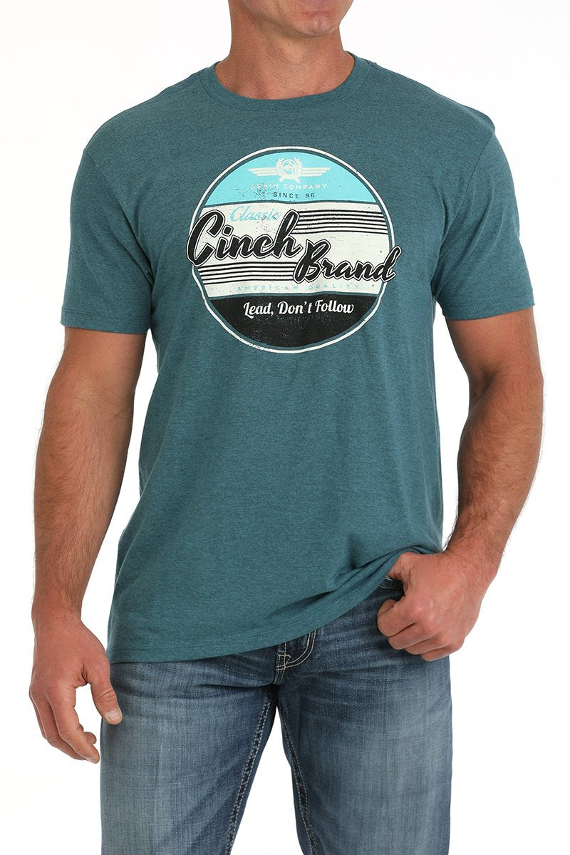 CINCH MEN'S GRAPHIC T-SHIRT - BLUE