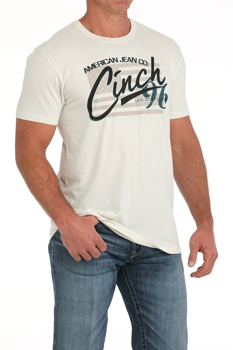 CINCH MEN'S GRAPHIC T-SHIRT - CREAM