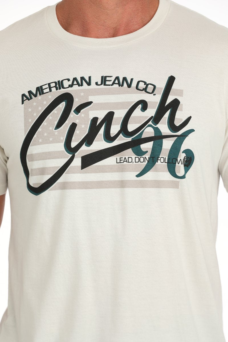 CINCH MEN'S GRAPHIC T-SHIRT - CREAM