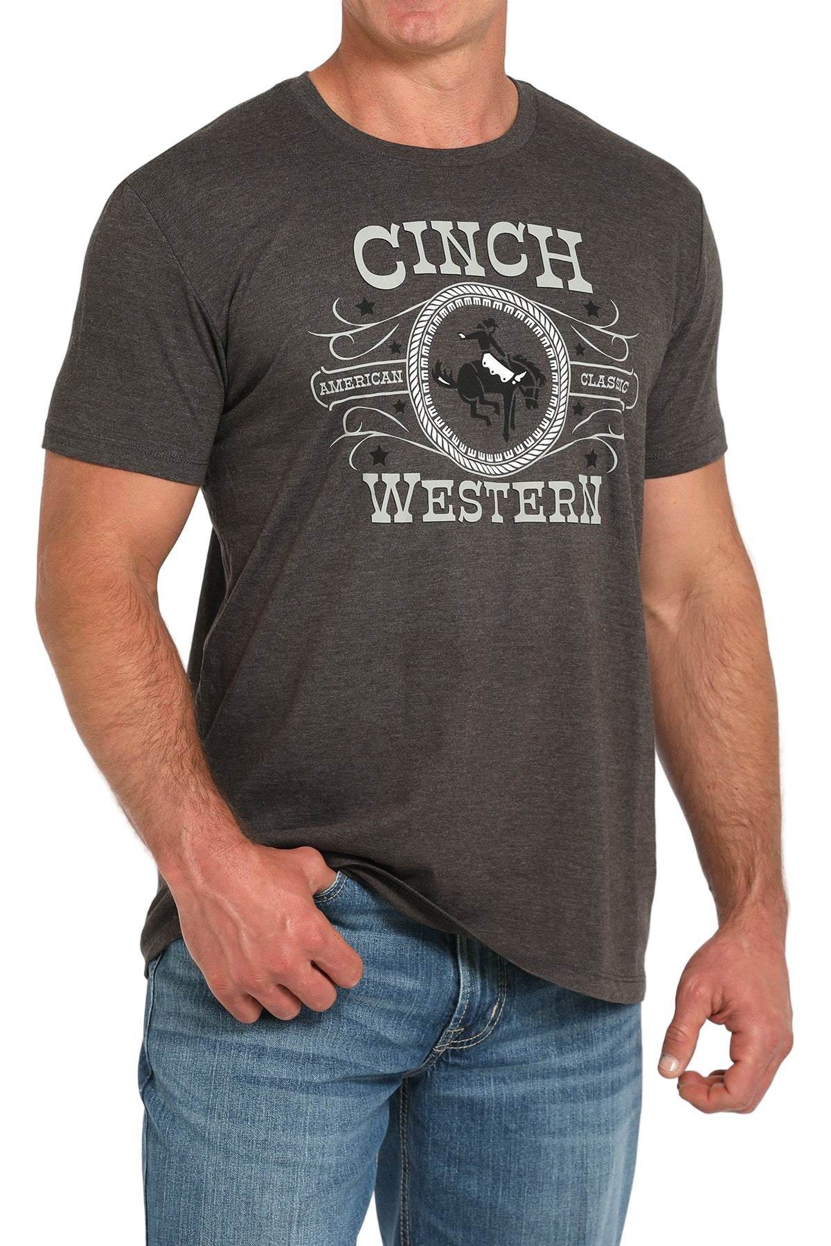 CINCH MEN'S GRAPHIC T-SHIRT - CHARCOAL