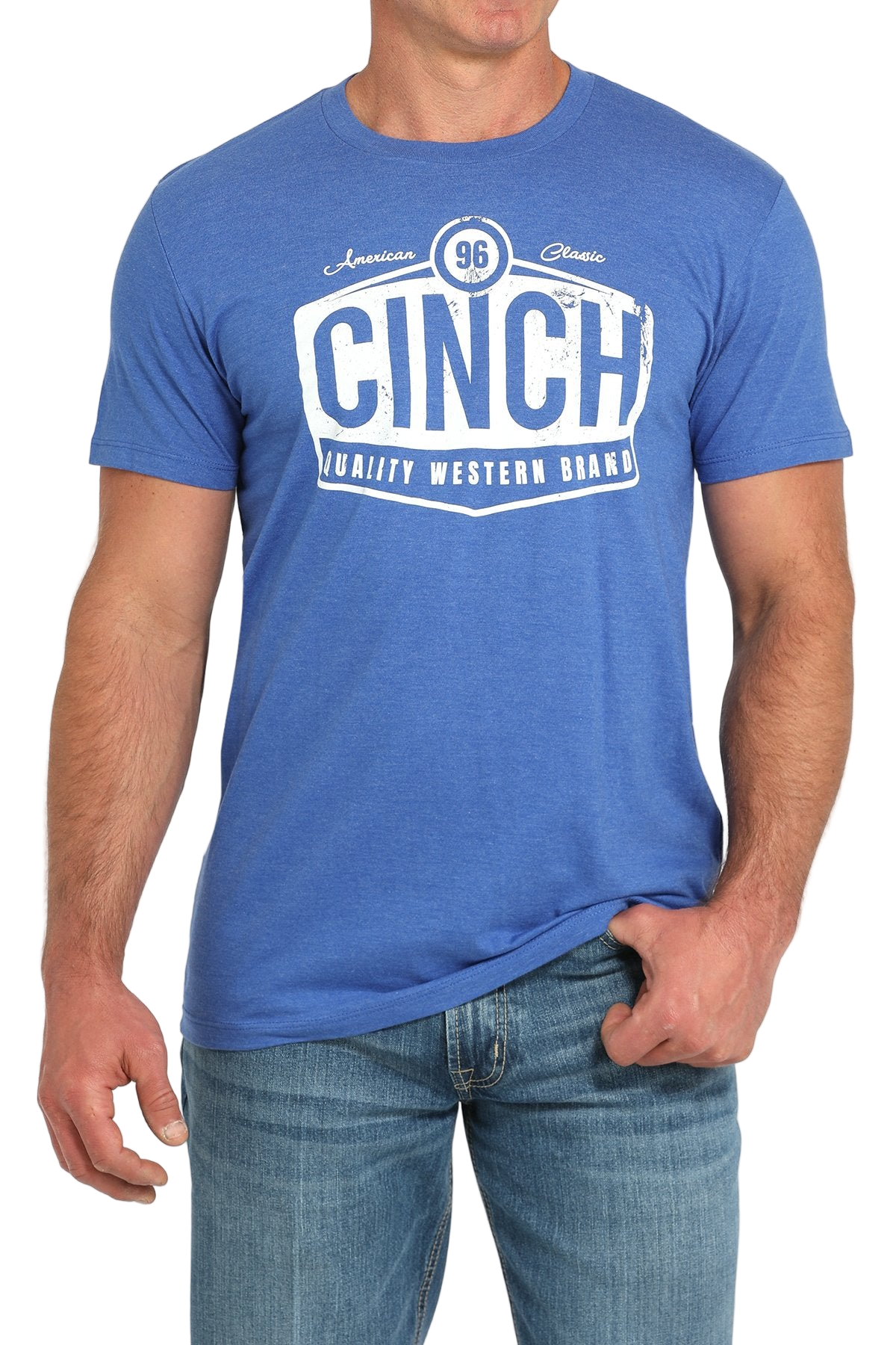 CINCH MEN'S GRAPHIC T-SHIRT - ROYAL BLUE
