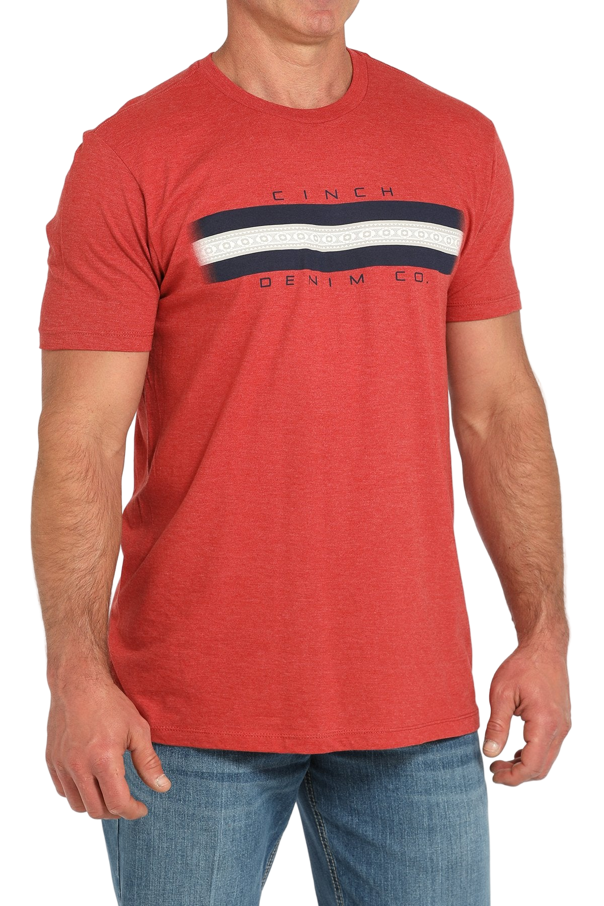 CINCH MEN'S GRAPHIC T-SHIRT - RED