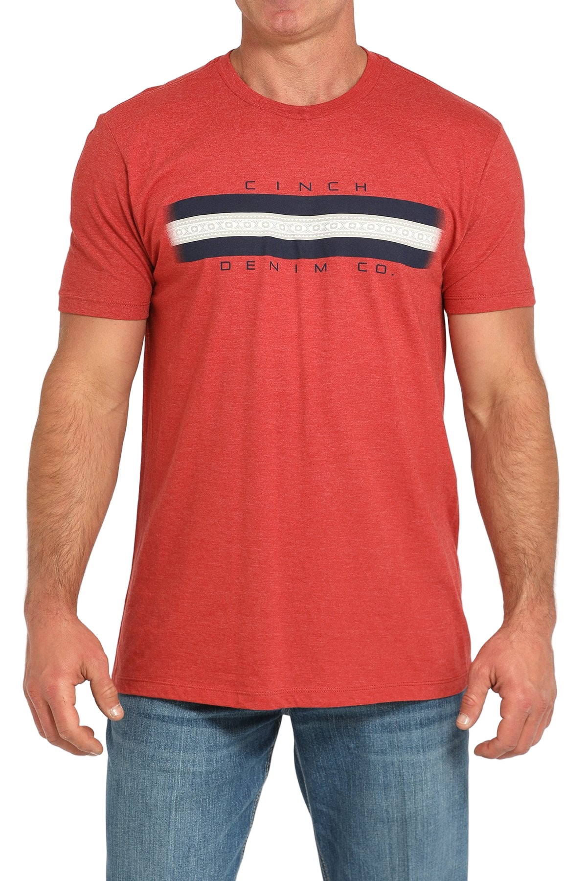 CINCH MEN'S GRAPHIC T-SHIRT - RED