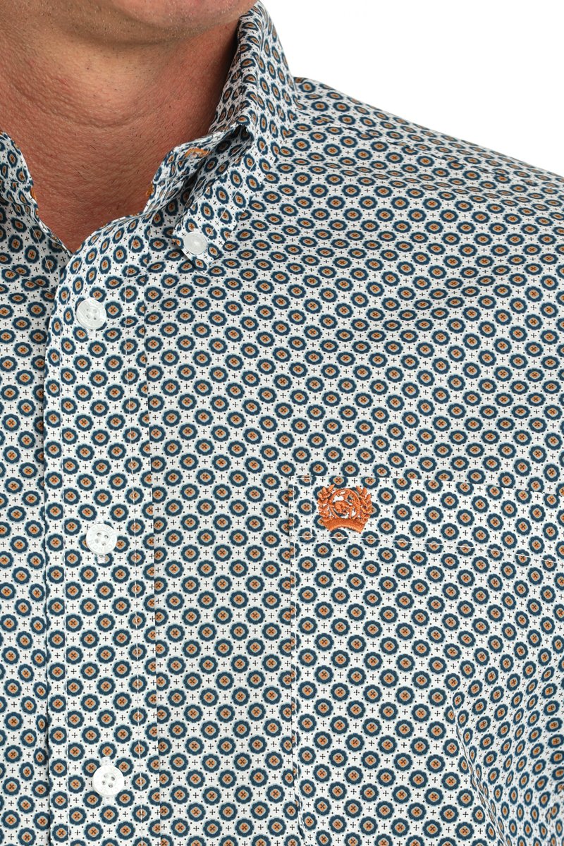 CINCH MEN'S PRINT SHIRT - WHITE