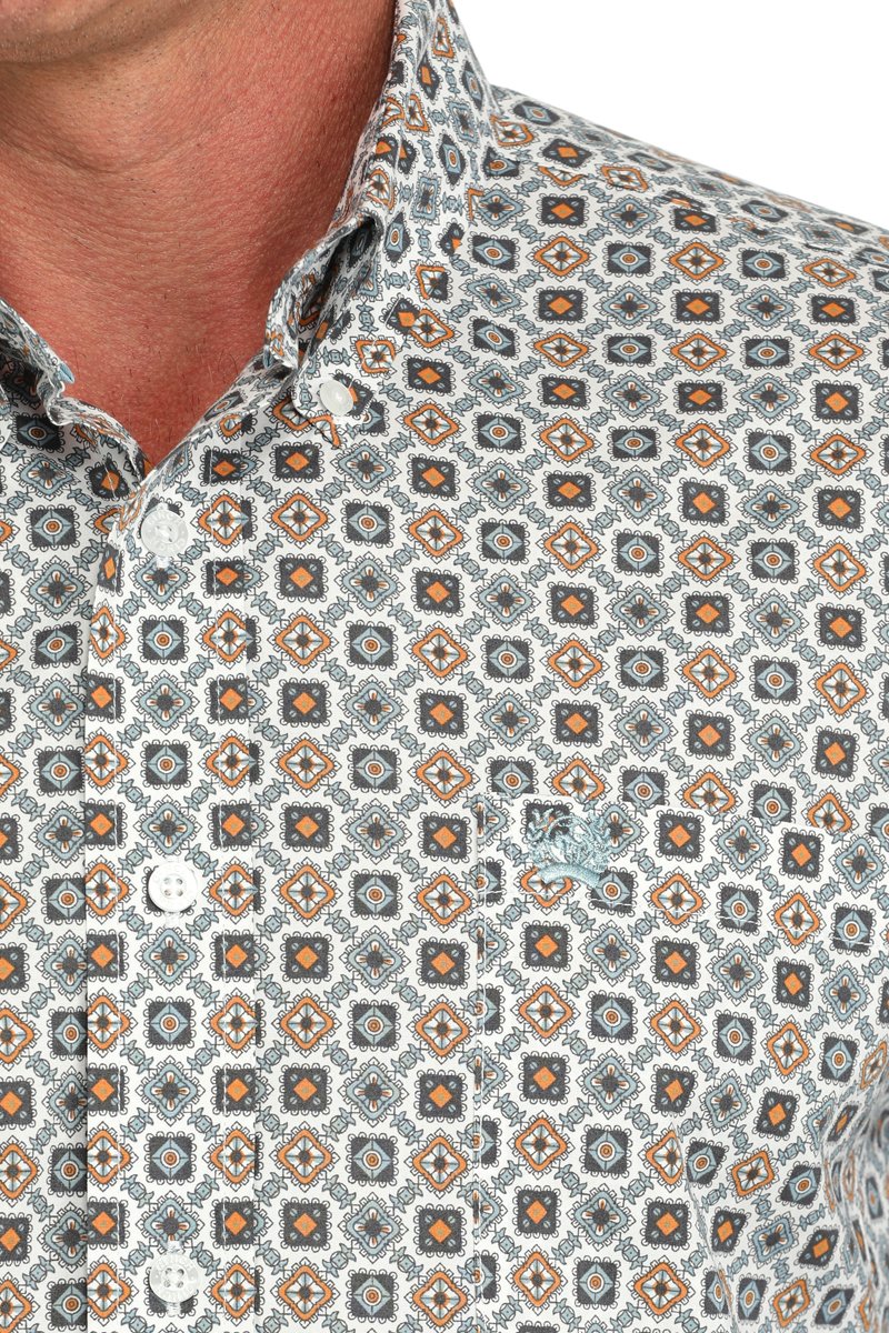 CINCH MEN'S PRINT SHIRT - WHITE