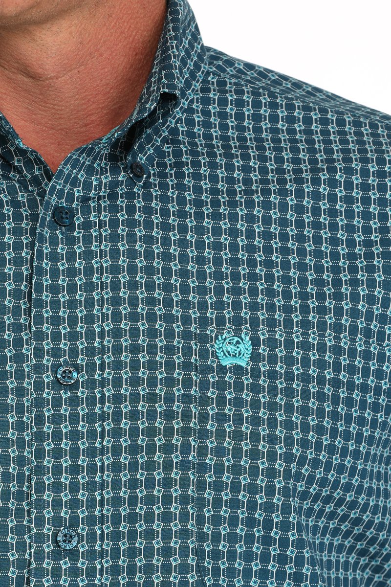 CINCH MEN'S PRINT SHIRT - BLUE