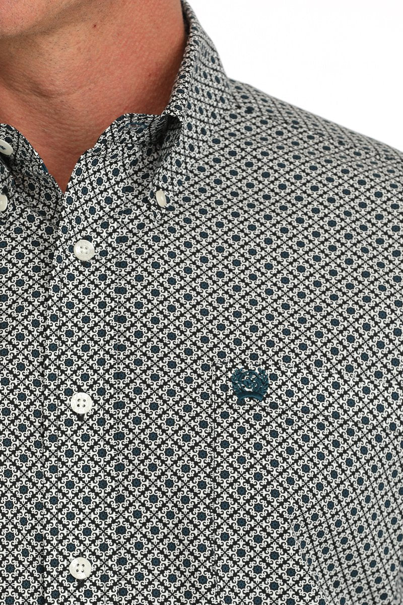 CINCH MEN'S PRINT SHIRT - CREAM