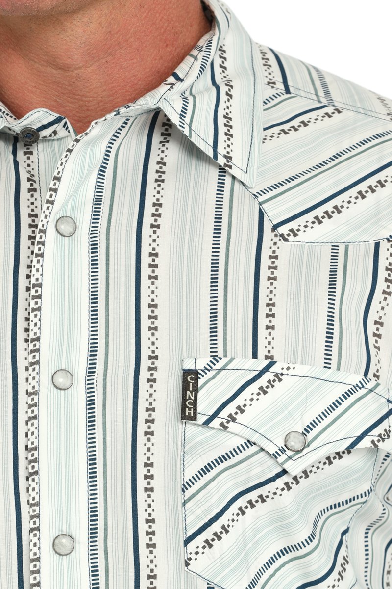 CINCH MEN'S STRIP SNAP FRONT WESTERN SHIRT - MULTI