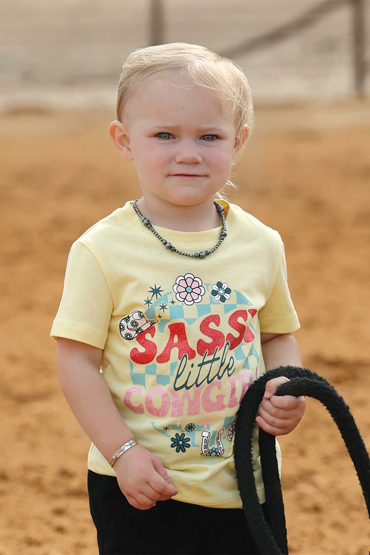 CINCH GIRLS TODDLER T-SHIRT - YELLOW