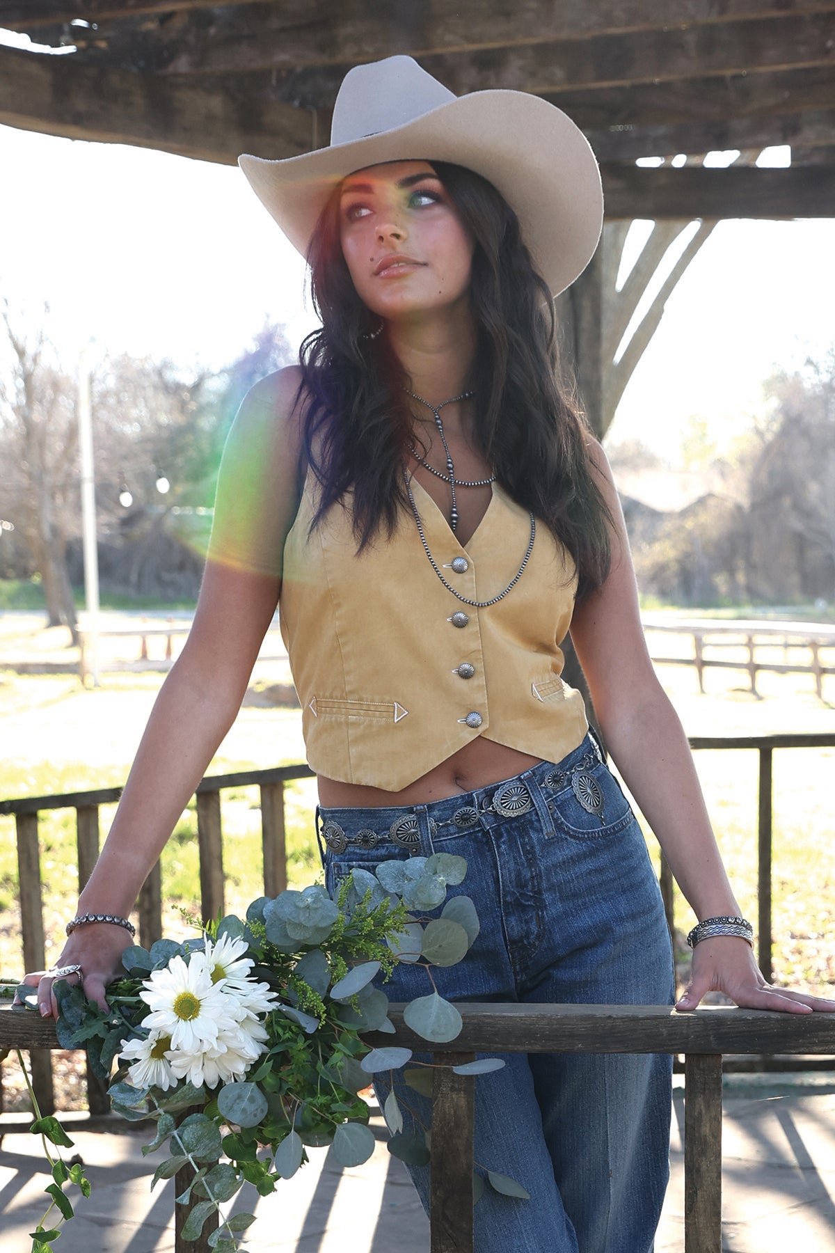 CRUEL WOMENS VEST - YELLOW