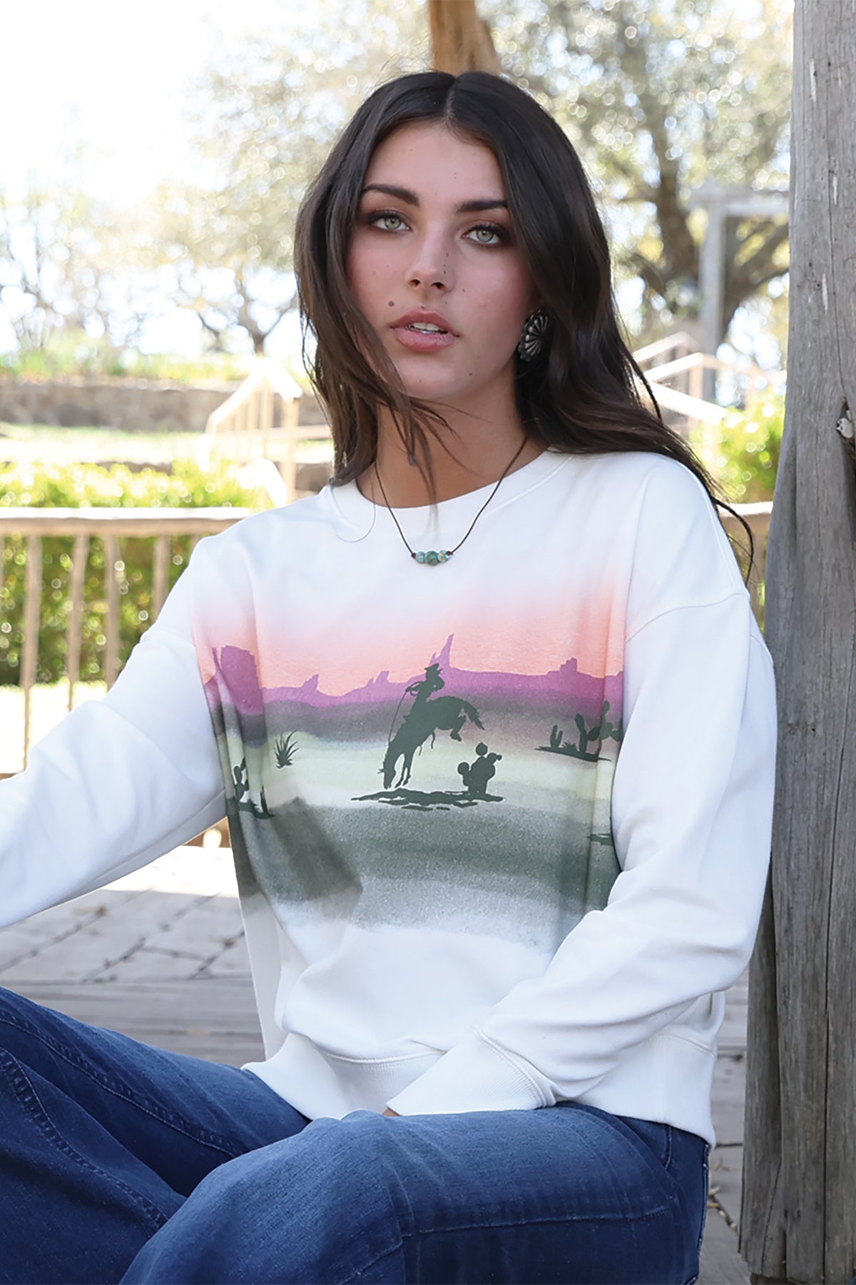 CRUEL WOMENS SWEATSHIRT - WHITE