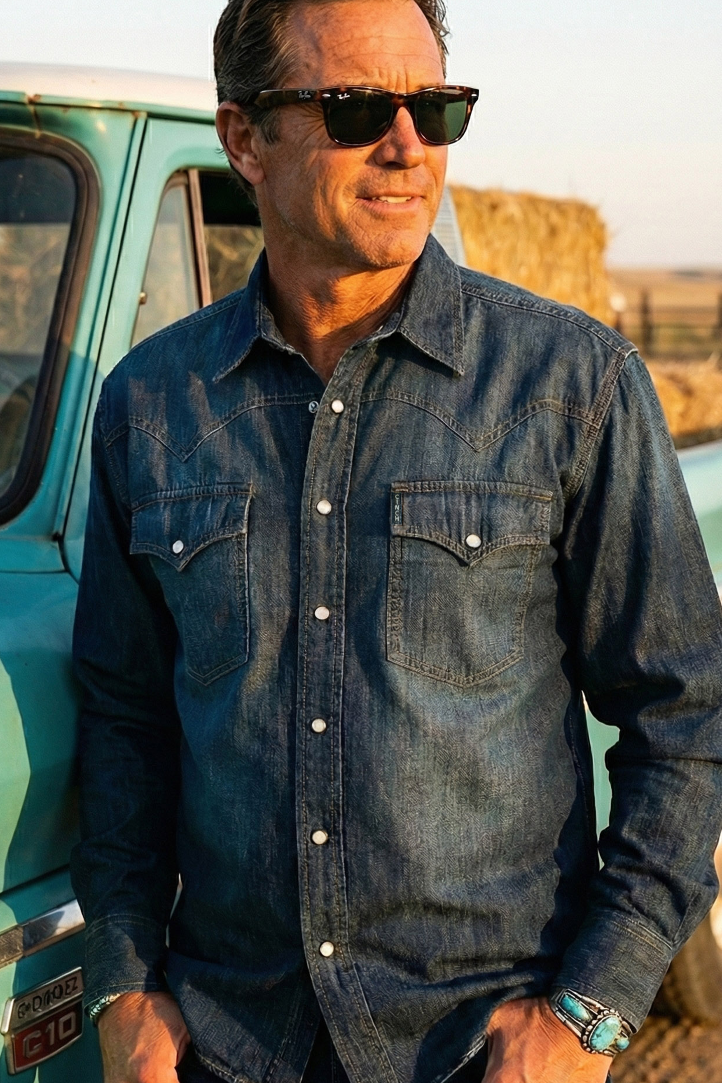 CINCH MEN'S SNAP FRONT WESTERN SHIRT - DENIM