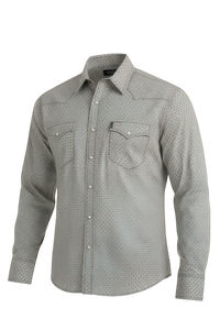 CINCH MENS LONG SLEEVE WESTERN PRINT SHIRT - BLUE