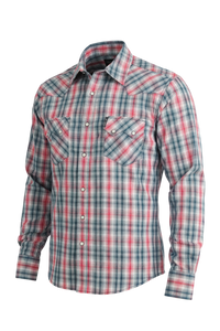 CINCH MENS WESTERN SHIRT PLAID - WHITE