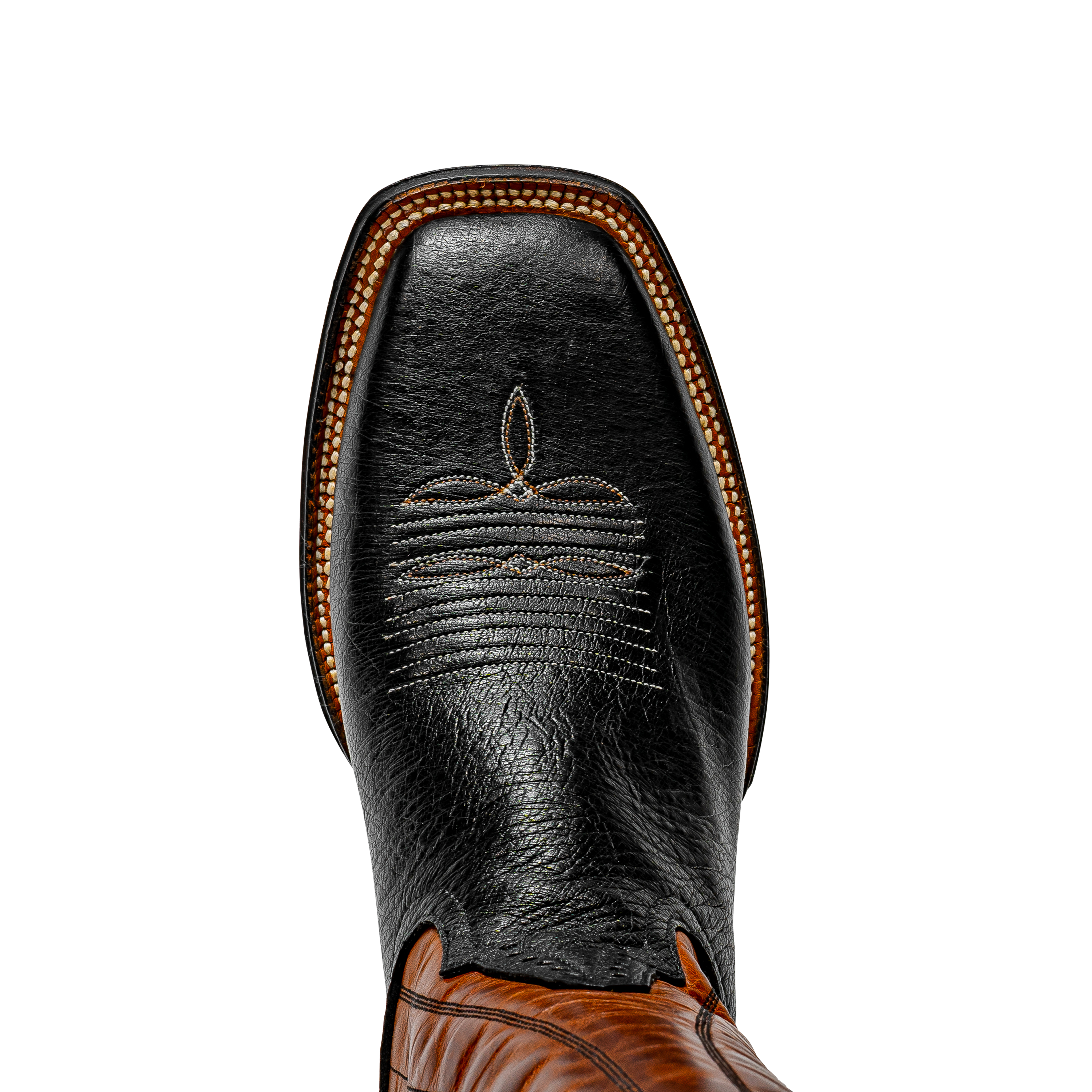 ROD PATRICK BLACK SMOOTH OSTRICH (B)