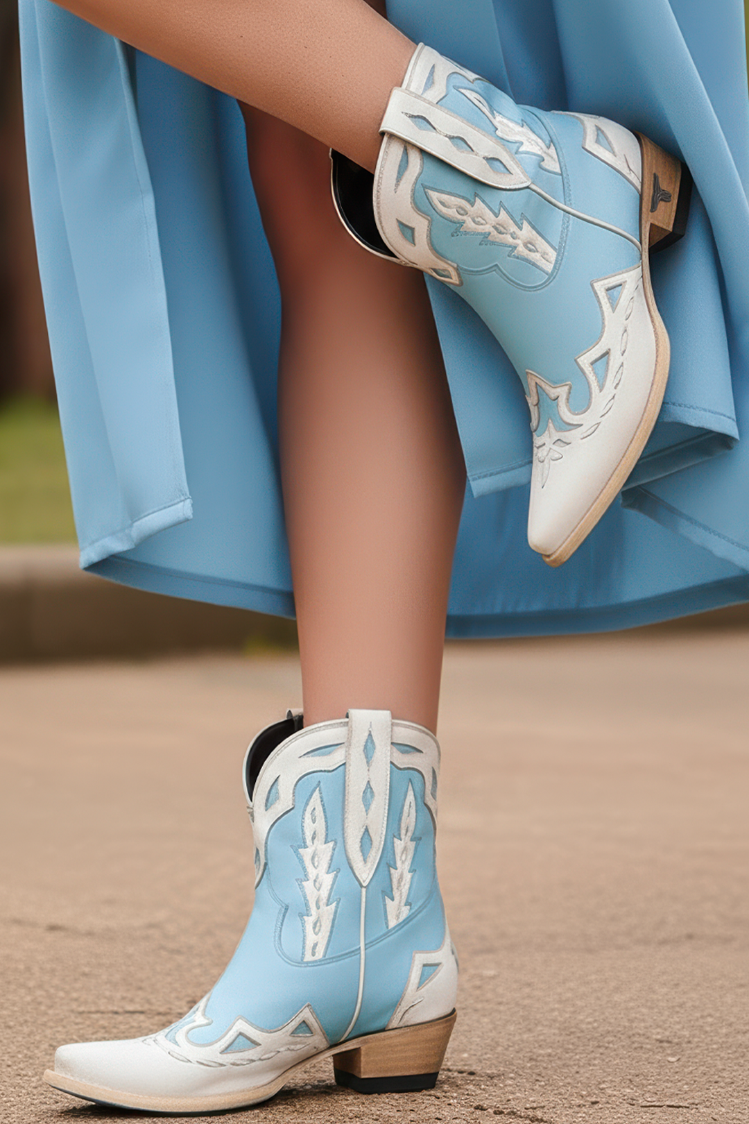 Go West X Lane Chase the Wind Bootie - Powder Blue ** Final Sale **