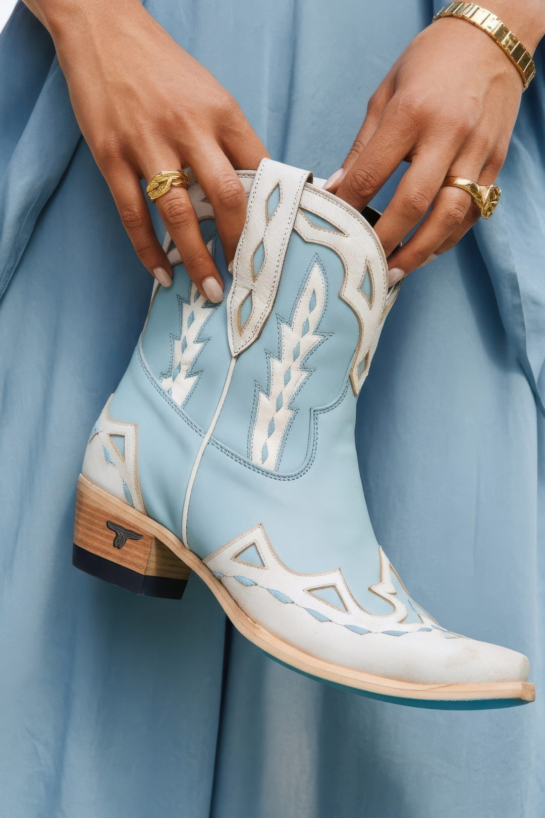 Go West X Lane Chase the Wind Bootie - Powder Blue ** Final Sale **