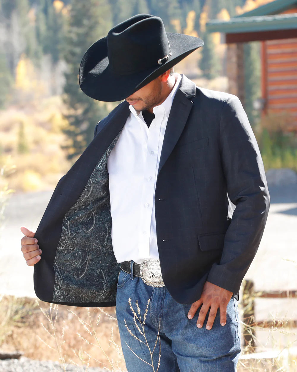 MEN'S SPORT COAT - GRAY