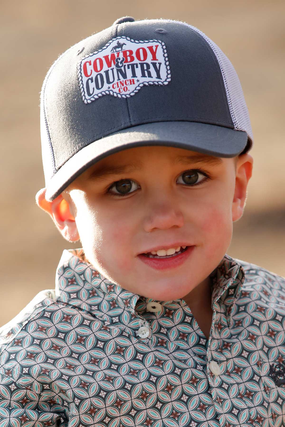 CINCH BOYS TRUCKER CAP - GRAY